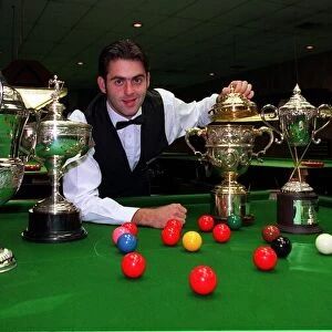 Ronnie O Sullivan snooker player September 1997 After signing with Manager Ian Doyle