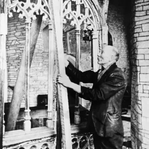 Blackawton Church Rood Screen Print, November 1943