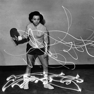 Rosalind Rowe. Table Tennis. April 1953 P005507