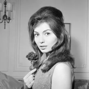 Rosanna Schiaffino Print: Italian Actress at The Savoy Hotel, London, 1960