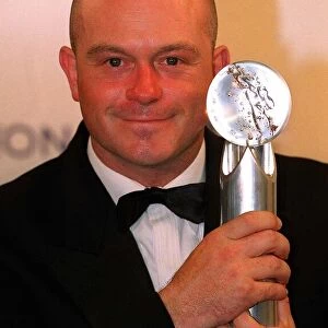 Ross Kemp actor at the British Soap Awards May 1999, pictured holding award
