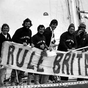 Round The World Yacht Race: Great Britain II seen here on the last leg in English Channel