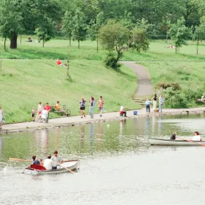 Rowing Boats for Hire return to Sefton Park, Liverpool, 13th June 1993 Rowing Boats for Hire return to Sefton Park, Liverpool, 13th June 1993