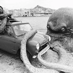 Roy Bella battles with an Octopus on beach in Malta stars in film Seven Cities to
