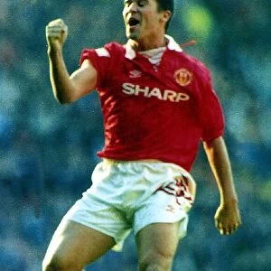 Roy Keane Manchester United & Republic of Ireland footballer after he had put United
