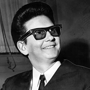 Roy Orbison, the American pop singer, relaxes between appearances at Newcastle City Hall
