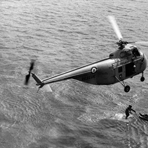Royal Air Force Coastal Command Rescue Helicopters in Action. July 1960 P012689