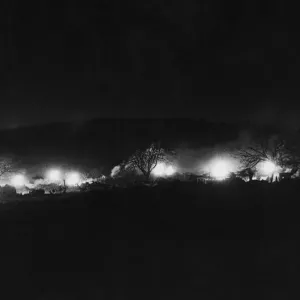 Royal Artillery guns in action around Monte Camino. 17th December 1943 Royal Artillery guns in action around Monte Camino. 17th December 1943