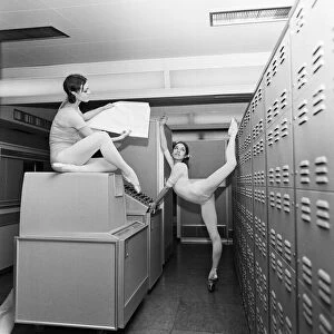 Royal Ballet Company dancers Lesley Collier aged 22 from Orpington and Marilyn Thompson