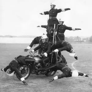 The Royal Corps of Signals Display team with one of their specialities called The Tableau