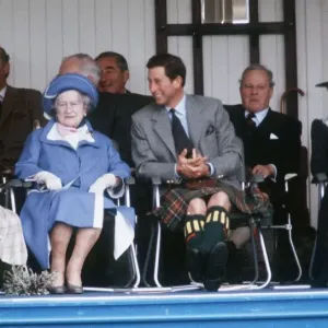 The Royal Family at Braemar Highland Games Print, 1988