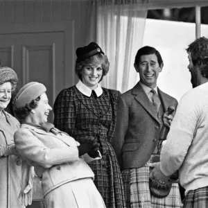 The Royal Family Share a Joke with Geoff Capes Print 1982