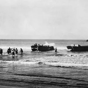 Royal Indian landing craft. (Picture) As soon as the landing craft touches