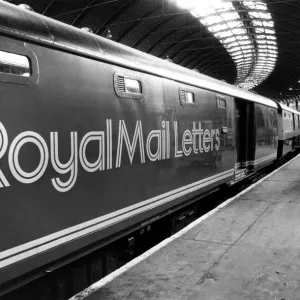 The Royal Mail Letters carriage at Newcastle Central Station on 13th May 1987 The Royal Mail Letters carriage at Newcastle Central Station on 13th May 1987