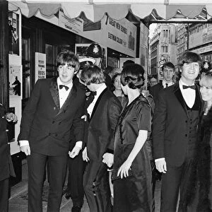 Royal premiere of The Beatles new film Help! at the London Pavilion in Piccadilly circus