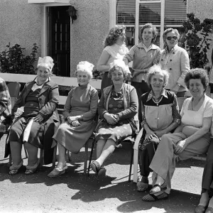 Royal Wedding Celebrations In Ulster July 1981 Pensioners enjoying the sunshine Royal Wedding Celebrations In Ulster July 1981 Pensioners enjoying the sunshine
