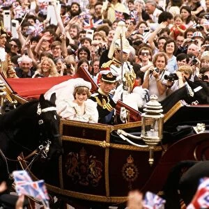Royal Wedding of Prince Charles & Lady Diana Spencer 29th July 1981