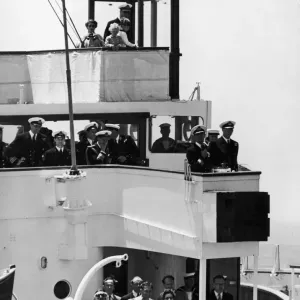The Royal Yacht Britannia Print - Malta Arrival 1954 The Royal Yacht Britannia Print - Malta Arrival 1954