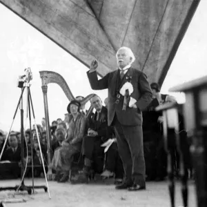 David Lloyd George at Urdd Gobaith Eisteddfod Print 1937 David Lloyd George at Urdd Gobaith Eisteddfod Print 1937