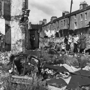 Rubbish Site in Adamsdown, Cardiff, 14th January 1965 Print