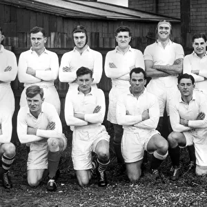 Rugby Union, England trials team at Otley. Back l-r McCall, E. Lewis, A
