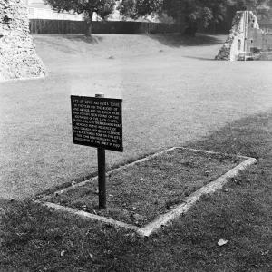 Ruins of Glastonbury Abbey in Somerset. The site of King Arthurs tomb Ruins of Glastonbury Abbey in Somerset. The site of King Arthurs tomb