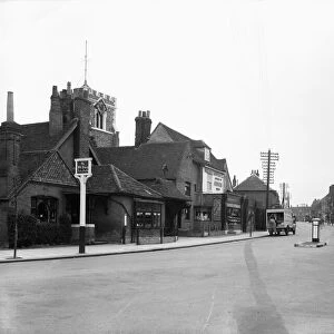 Ruislip High Street from Manor Farm circa 1935