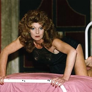 Rula Lenska British Actress Rehearsing for her role in the play "Temptation"