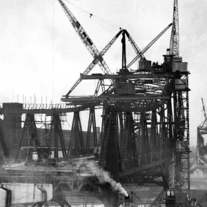 Runcorn Bridge Print - 22nd January 1960 (00608)