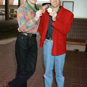 Runner Tom McKean arrives home from the 1993 IaF World Indoor Championships in Toronto Runner Tom McKean arrives home from the 1993 IaF World Indoor Championships in Toronto