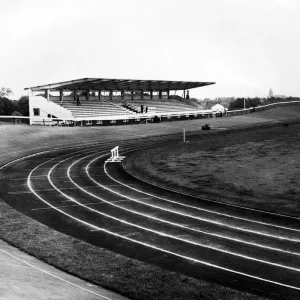 Laufbahn im Clairville-Stadion am 25.Juli 1963