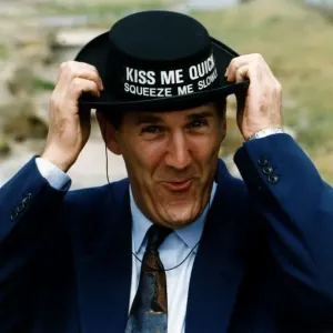 Russ Abbot at Blackpool in a Kiss Me Quick Hat Print