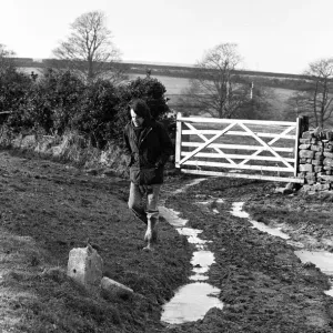 Russell Harty at his farm house near the market town of Settle in North Yorkshire Russell Harty at his farm house near the market town of Settle in North Yorkshire