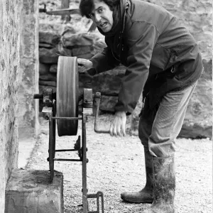 Russell Harty pictured at his farm house near the market town of Settle in North Russell Harty pictured at his farm house near the market town of Settle in North