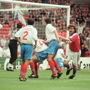Russia 3-3 Czech Republic, Euro 1996 Group C match at Anfield Russia 3-3 Czech Republic, Euro 1996 Group C match at Anfield