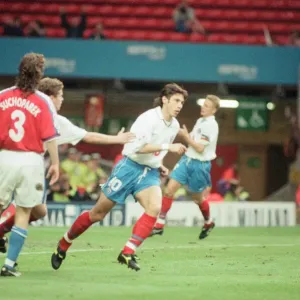 Russia 3-3 Czech Republic, Euro 1996 Group C match at Anfield Russia 3-3 Czech Republic, Euro 1996 Group C match at Anfield