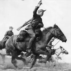 Print of Russian Cavalry in Advance Print of Russian Cavalry in Advance