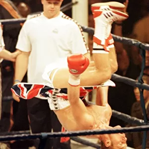 Ryan Rhodes afterbeating Yuri Epifantsev October 1997 Rhodes head over heels in ring