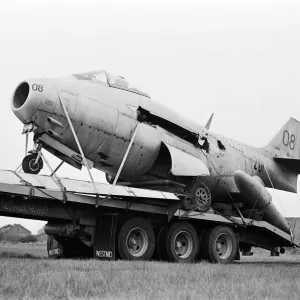 Saab J29 Flying Barrel Print - Coventry Arrival 1985 Saab J29 Flying Barrel Print - Coventry Arrival 1985