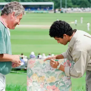 Sachin Tendulkar, first overseas signing for Yorkshire County Cricket Club Sachin Tendulkar, first overseas signing for Yorkshire County Cricket Club
