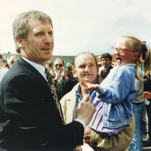 Billy McNeill Outside Parkhead Stadium Print 1991 Billy McNeill Outside Parkhead Stadium Print 1991