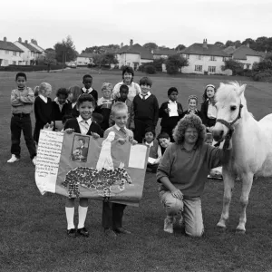 Saddle up... Pupils at Bradley Junior School have been collecting copper for the Riding