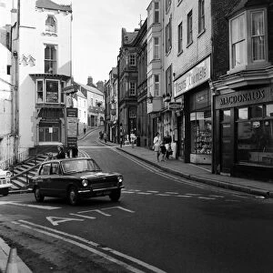 Saddler Street in Durham City, County Durham. 24th May 1969