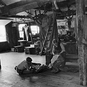 The sailmakers loft at Rye, Sussex. October 1935 P012177