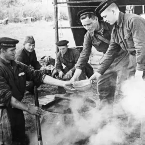 Sailors of the Soviet Navy in Defence Print Sailors of the Soviet Navy in Defence Print