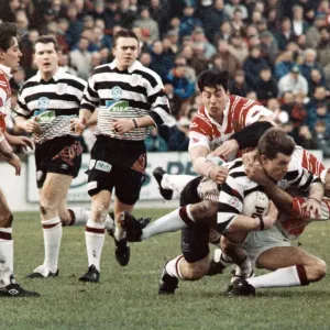 Saints v Widnes Rugby Match Print - 2nd January 1994 (00608)