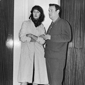 Salford born playwright Shelagh Delaney, pictured at the Queens Hotel with Wolf Mankowitz