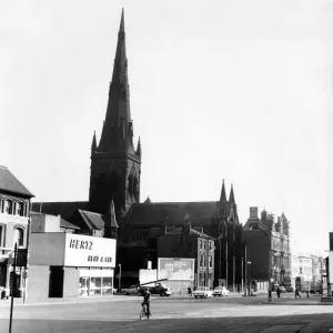 Salford Cathedral, Manchester. 20th February 1967. The Cathedral Church of St Salford Cathedral, Manchester. 20th February 1967. The Cathedral Church of St