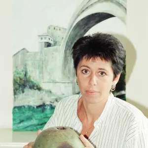 Sally Becker, British Aid Worker and Heroine, pictured at home in Hove, Sussex Sally Becker, British Aid Worker and Heroine, pictured at home in Hove, Sussex