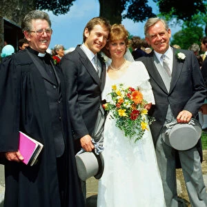 Sally Magnusson wedding to Norman March 1987